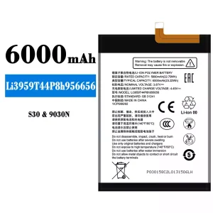 Batteria Li3959T44P8h956656 per ZTE S30