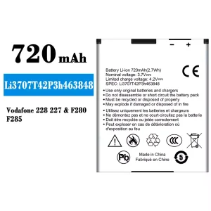 Batteria Li3707T42P3h463848 per ZTE Vodafone 228 227/F280/F285
