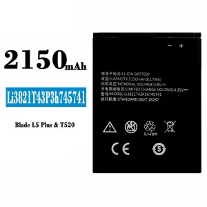 Batteria Li3821T43P3h745741 per ZTE Blade L5 Plus