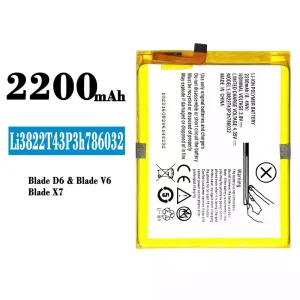 Batteria Li3822T43P3h786032 per ZTE Blade D6/Blade V6/Blade X7