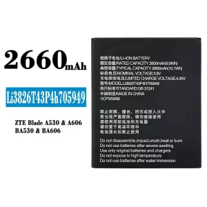 Batteria Li3826T43P4H705949 per ZTE Blade A530/A606/BA530/BA606