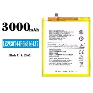 Batteria Li3930T44P6h816437 per ZTE Blade X/Z965