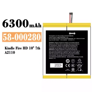 Batteria 58-000280 per Amazon Kindle Fire HD 10" 7th/A2110