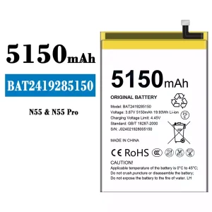 Batteria BAT2419285150 per Doogee N55/N55 Pro