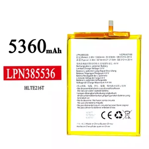 Batteria LPN385536 per Hisense HLTE216T