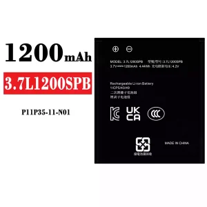 Batteria 3.7L1200SPB per Texas Instruments P11P35-11-N01