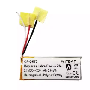 Batteria di ricambio per cuffie Jabra HSC100W,Evolve 75e,AHB621333H