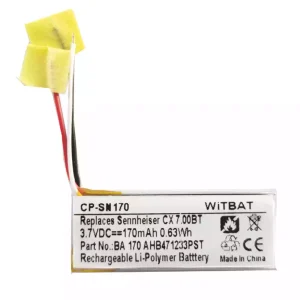 Batteria di ricambio per cuffie Sennheiser CX 7.00BT,Sennheiser Momentum In-Ear Custodia di ricarica