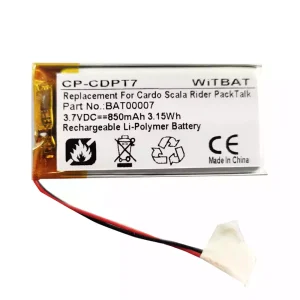 Batteria di ricambio per cuffie BAT00008,BAT00007