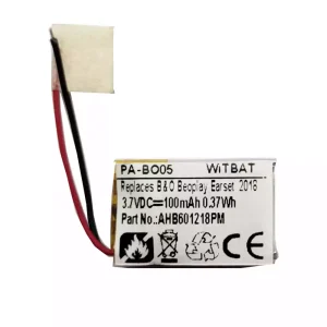 Batteria di ricambio per cuffie B&O Beoplay Earset 2018,Jabra Talk 15 SE,AHB601218PM