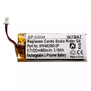 Batteria di ricambio per cuffie BAT00004,BAT00002,WW452050-2P,WW452050PL-2PC