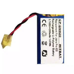 Batteria di ricambio per cuffie Jabra Pro 900,Pro 920,Pro 923,Pro 930,Pro 935,AHB512229PS