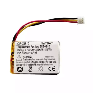 Batteria di ricambio per altoparlanti Sony SRS-XB100,SRS-XB10,SRS-XB12,WH-L600,Logitech S100