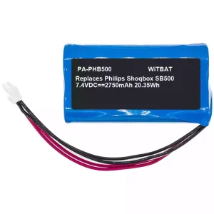 Batteria di ricambio per altoparlanti Philips ShoqBox SB500