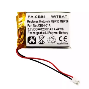 Batteria di ricambio per altoparlanti Motorola Sonic Play 100,MBP33,MBP36,CB94-01A