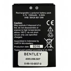 Batteria per BENTLEY 56426 801 099,4W0.098.507